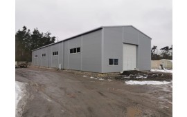 2 skladové oblúkové haly v Záluží u Hořovic, okr. Beroun