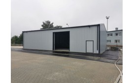 2 skladové oblúkové haly v Záluží u Hořovic, okr. Beroun